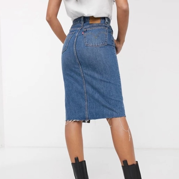 levis midi skirt
